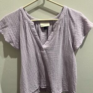 Lavender Gauze Top